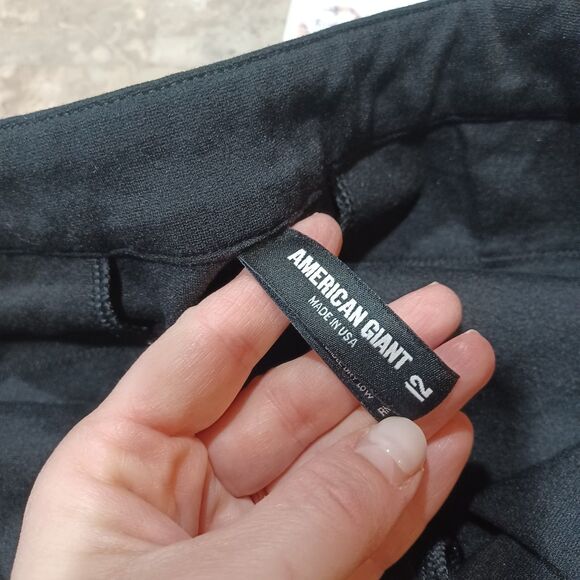 American Giant Pants Size 12 Black Chino Ponte Stretch Minimal Capsule Classic - Picture 5 of 7